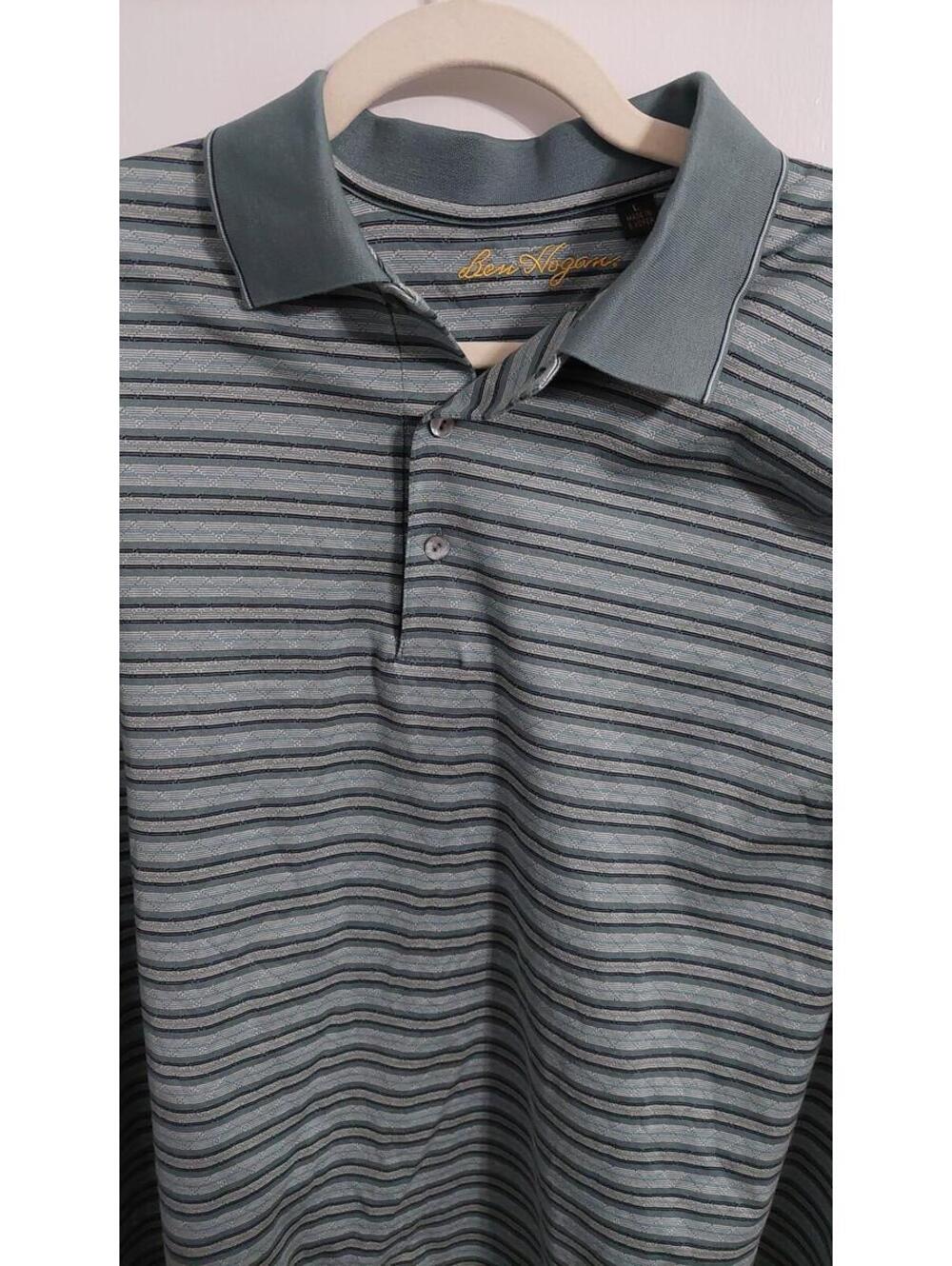 Ben Hogan Men's Striped Polo Shirt Size Large